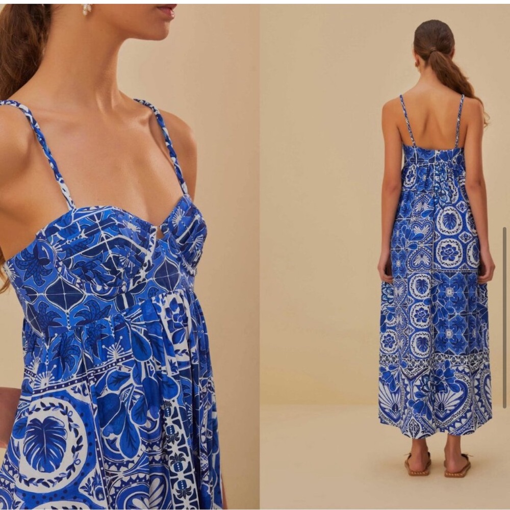 FARM Rio Blue Dress - Picture 4 of 12